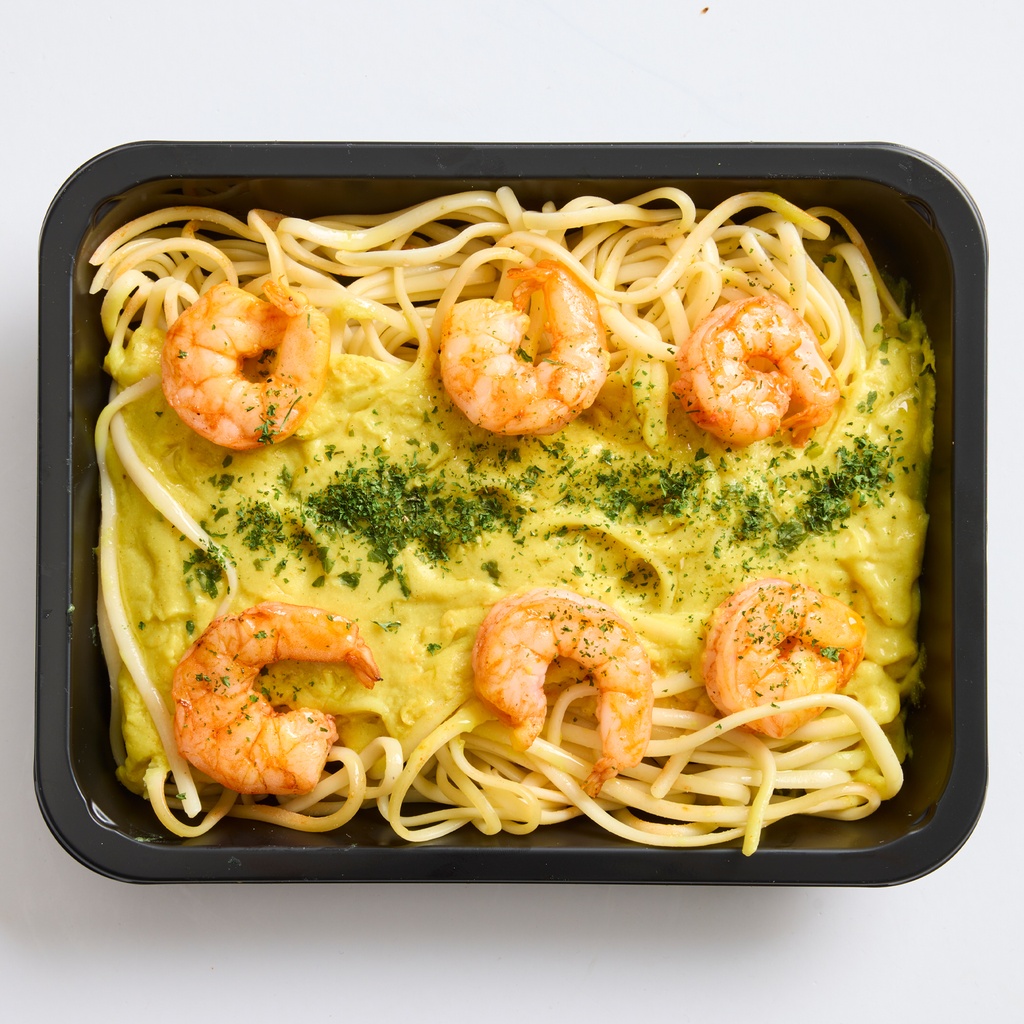 Tagliatelli Met Scampi Curry Saus Noyez 600 gr
