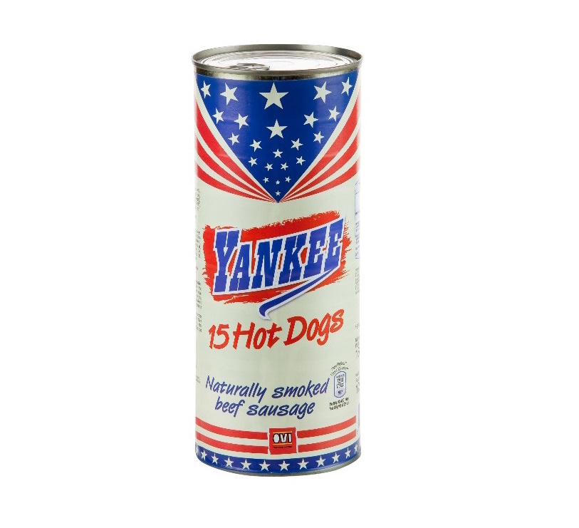 Knakworst Hot Dog Yankee Ovi Blik 15 st