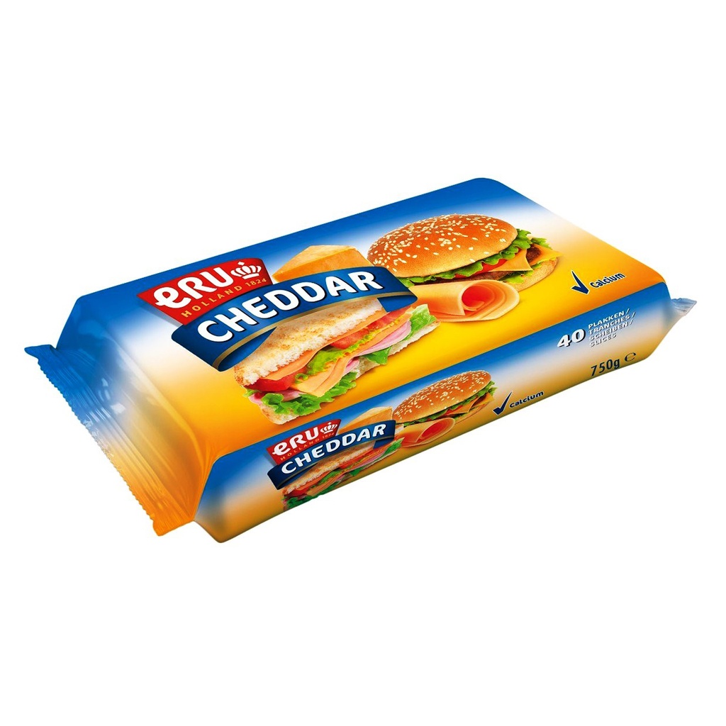Cheddar Kaas Slices Eru 40 st - 750 gr