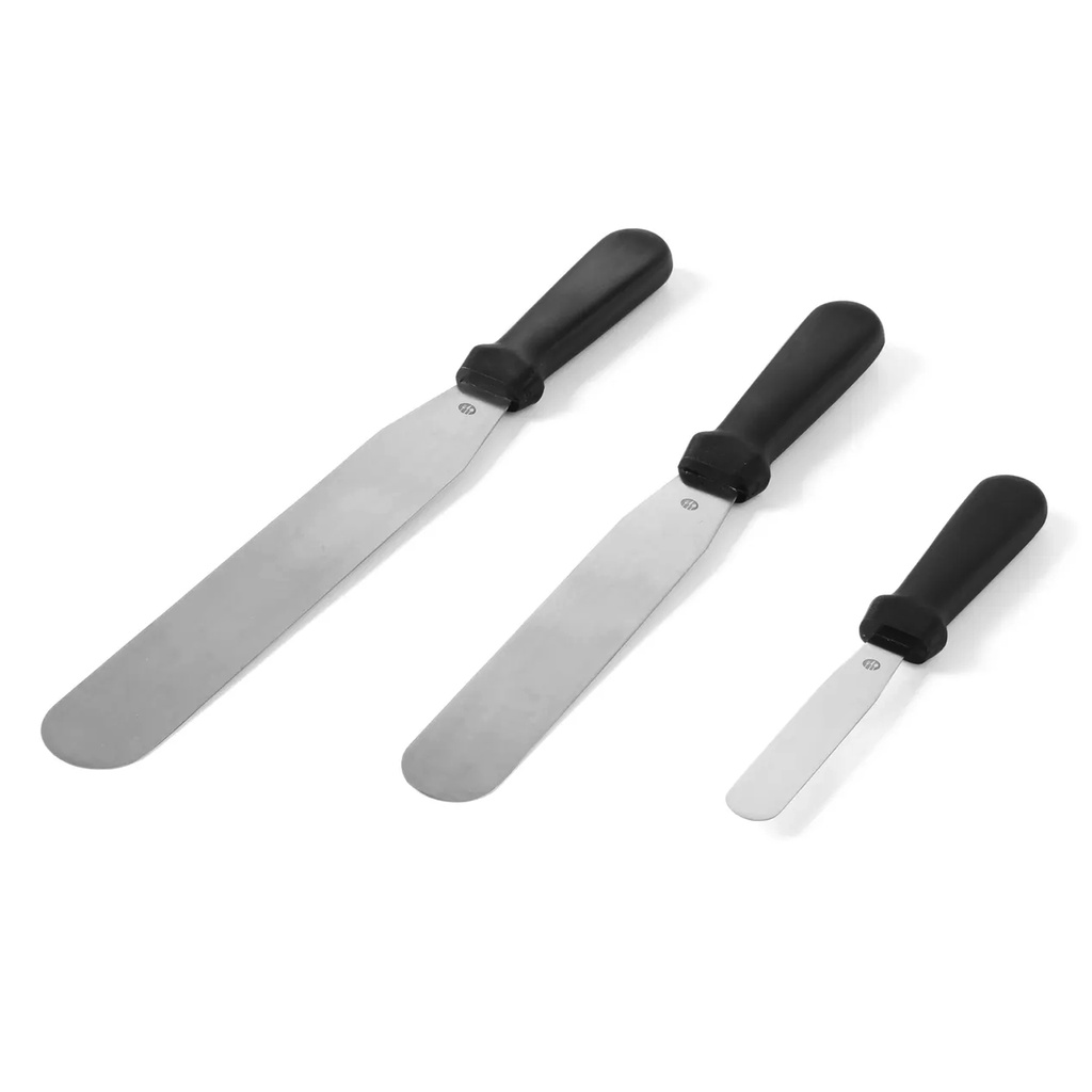 Paletmes rvs zwart handvat 17x220mm 1st