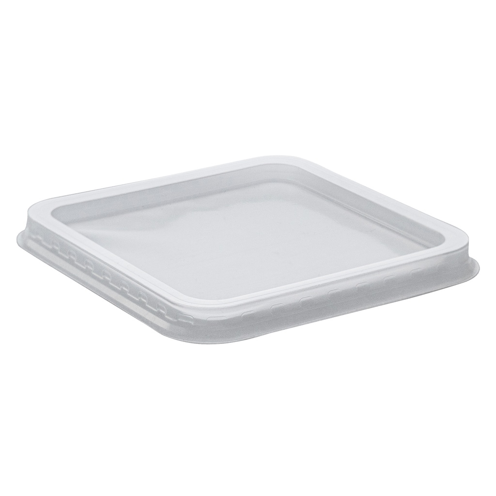 COUVERCLE PLASTIQUE 114Q/61 DS PP (CARRE) 500PCS