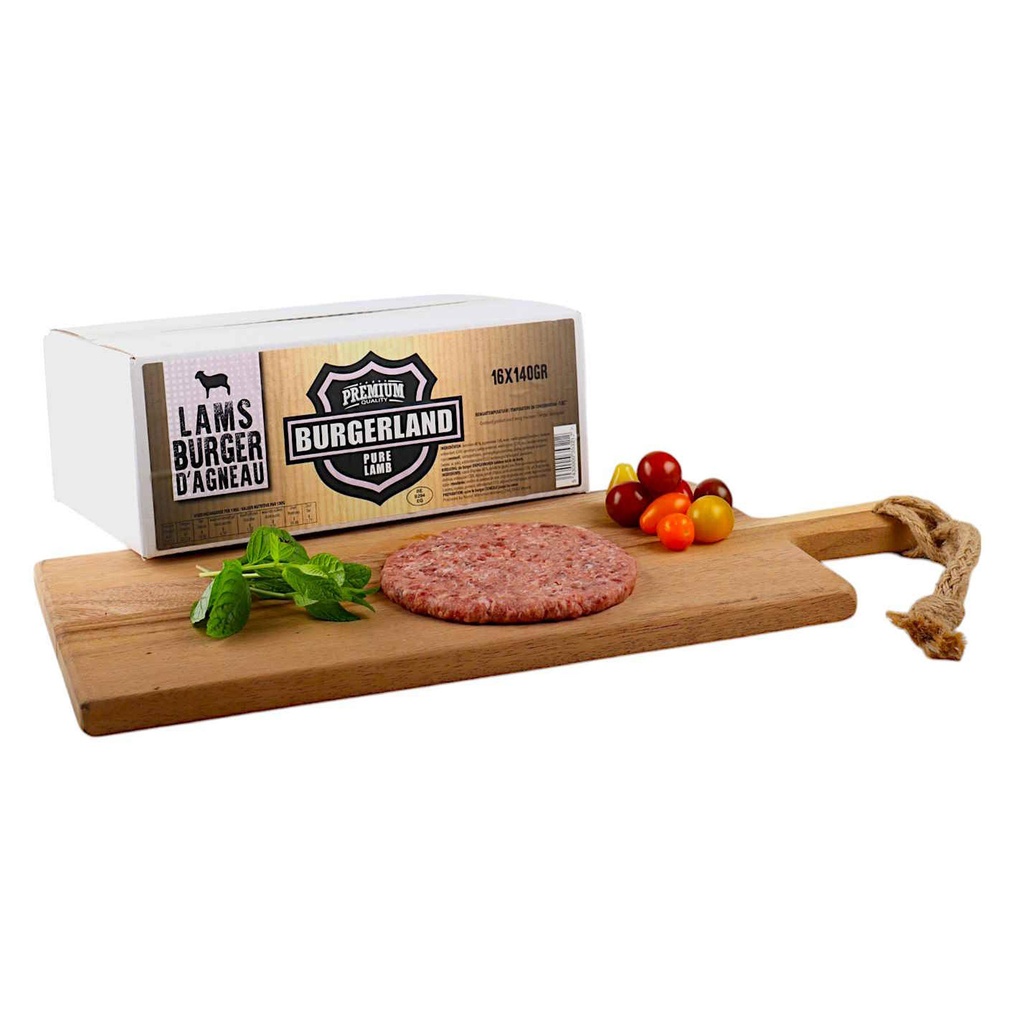Burger d'Agneau Burgerland 16 x 140 gr