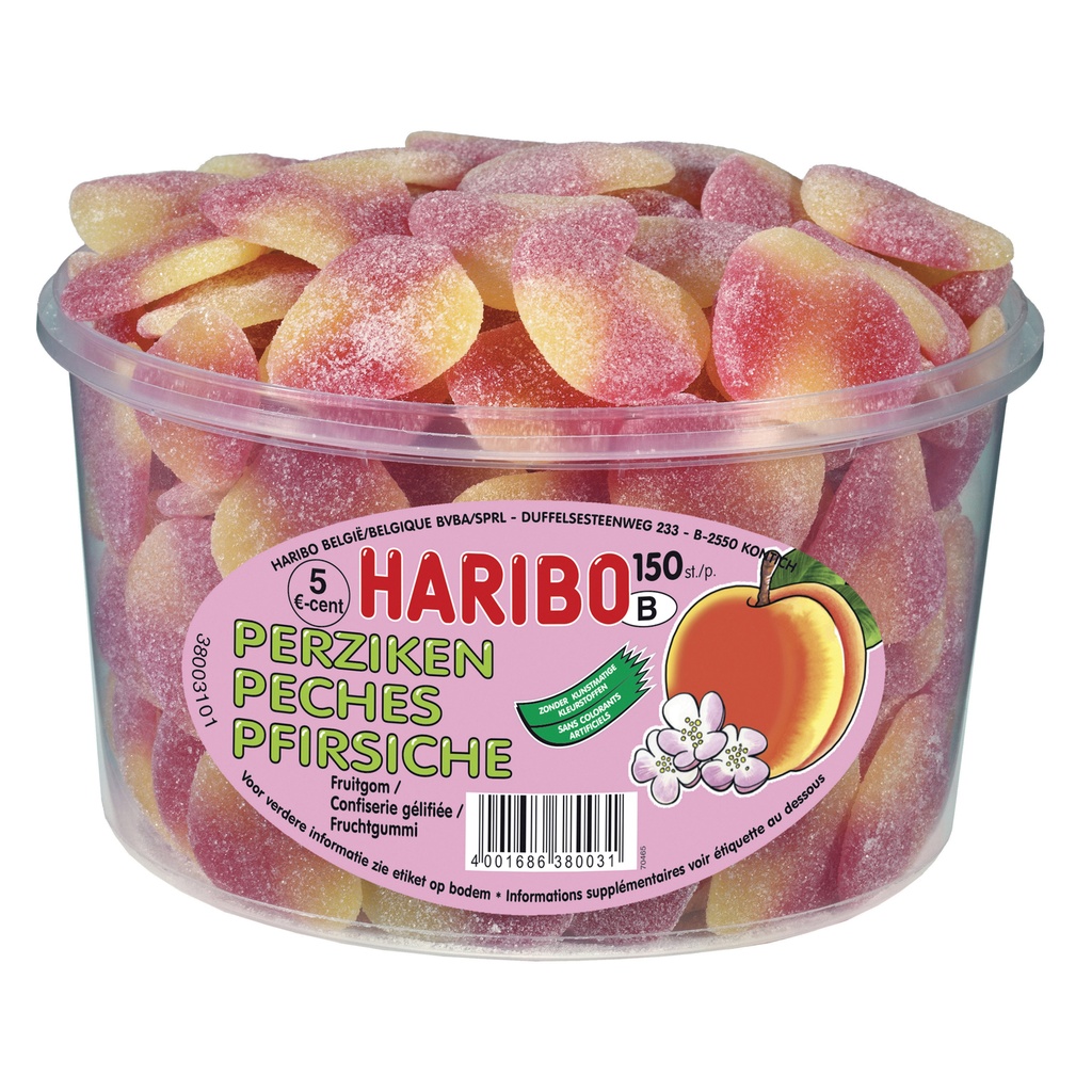 Haribo Perziken Tubo 150 st