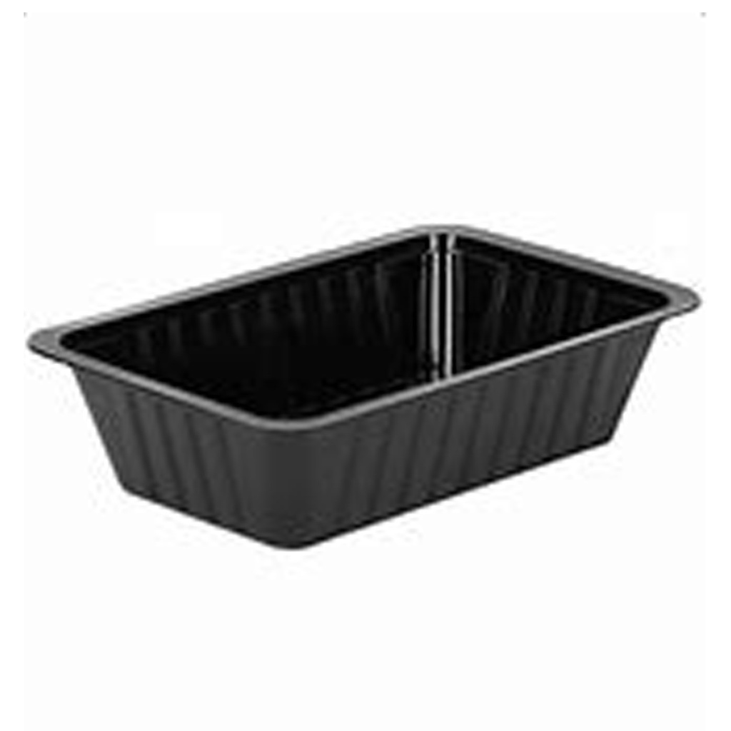 Plastiek Bak A 21 DW Zwart (200x141x37mm) 500 st
