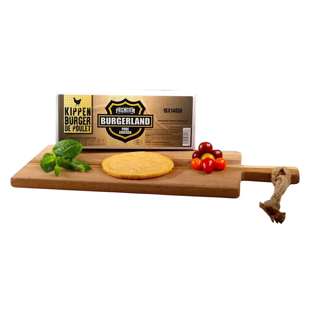 Burger Poulet Maxi Rond Burgerland 16 x 140 gr