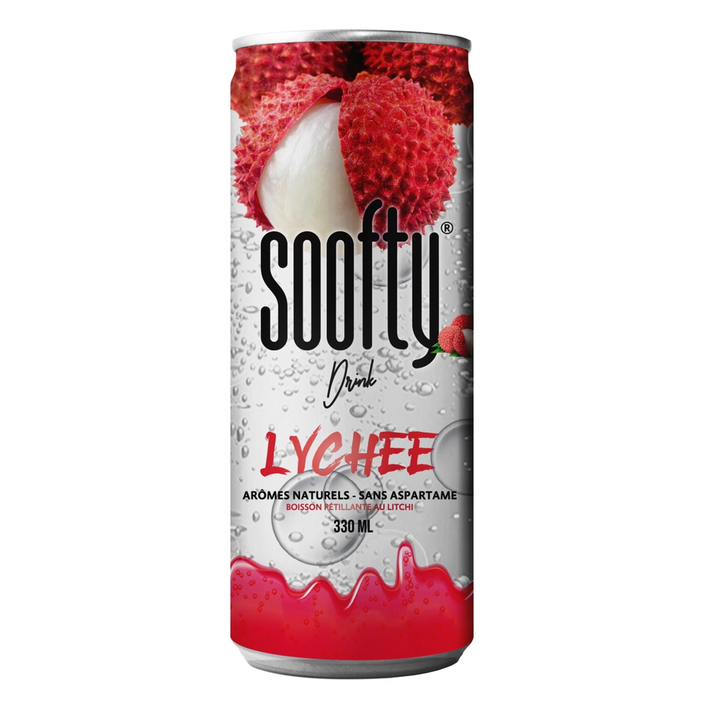 Soofty Litchi Blik 24 x 33 cl