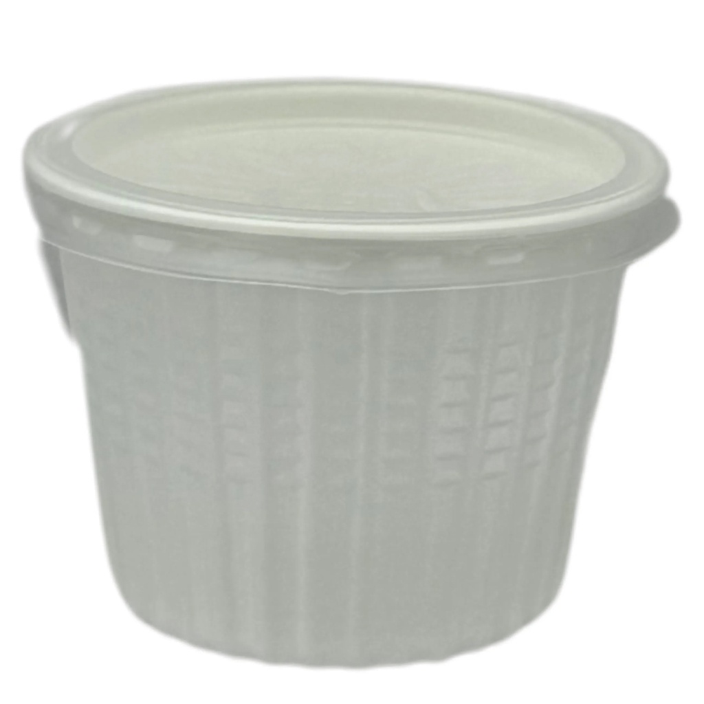 EPP Deksels Wit Rond 120x10mm 25 st