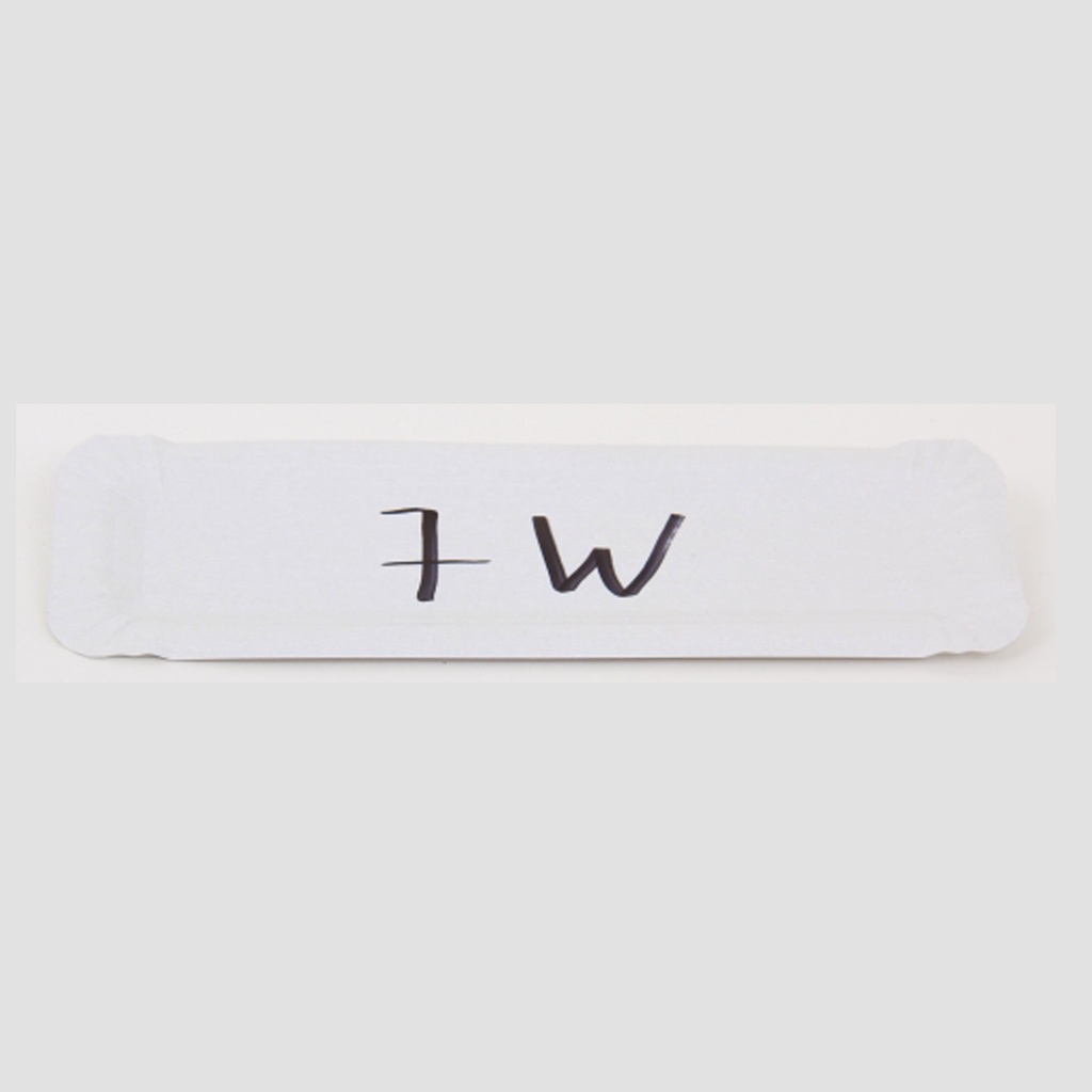 Karton Schaaltjes W 7 (22 x 6,5cm) Wit 250 st
