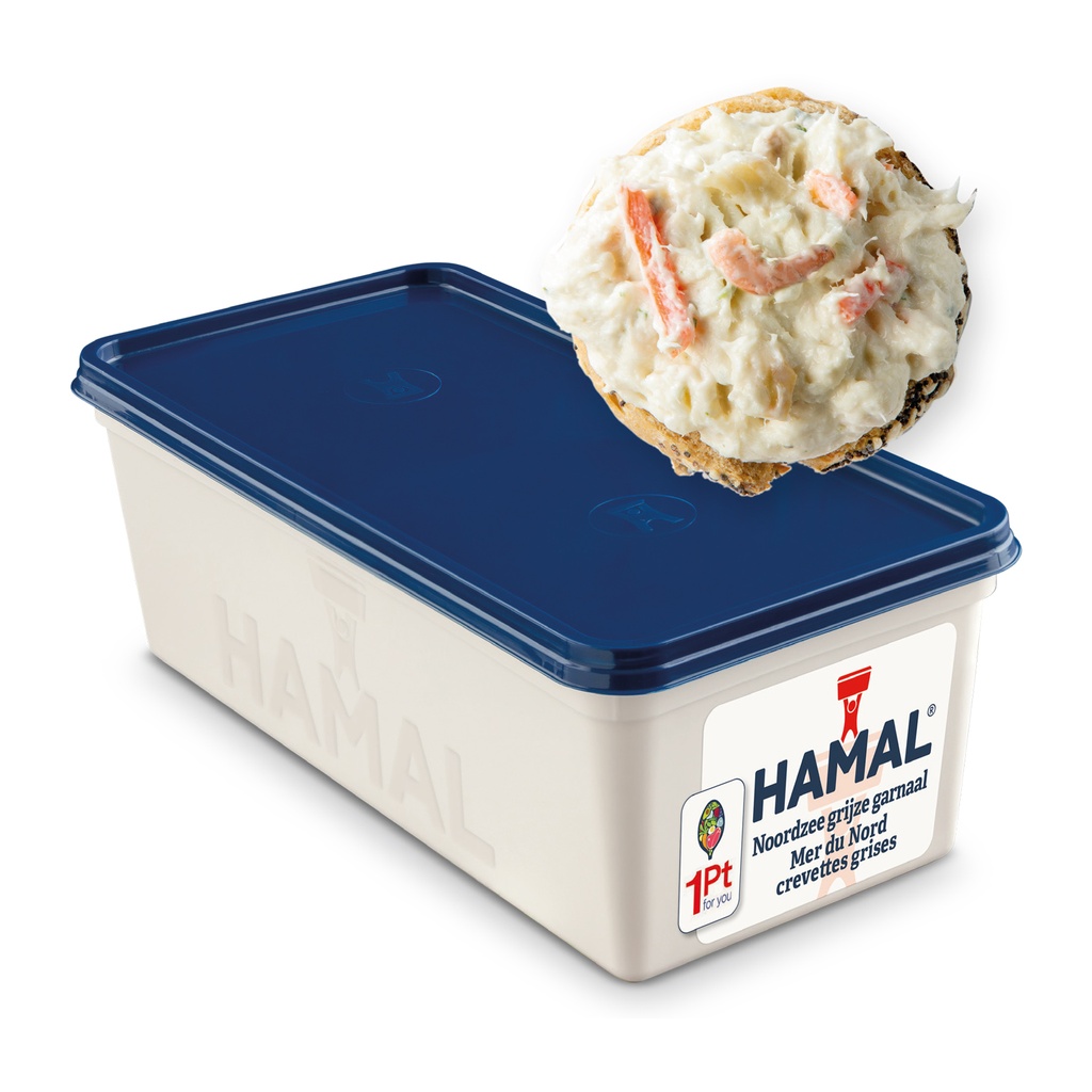 Salade royale aux crevettes grises Hamal – Barquette 1 kg
