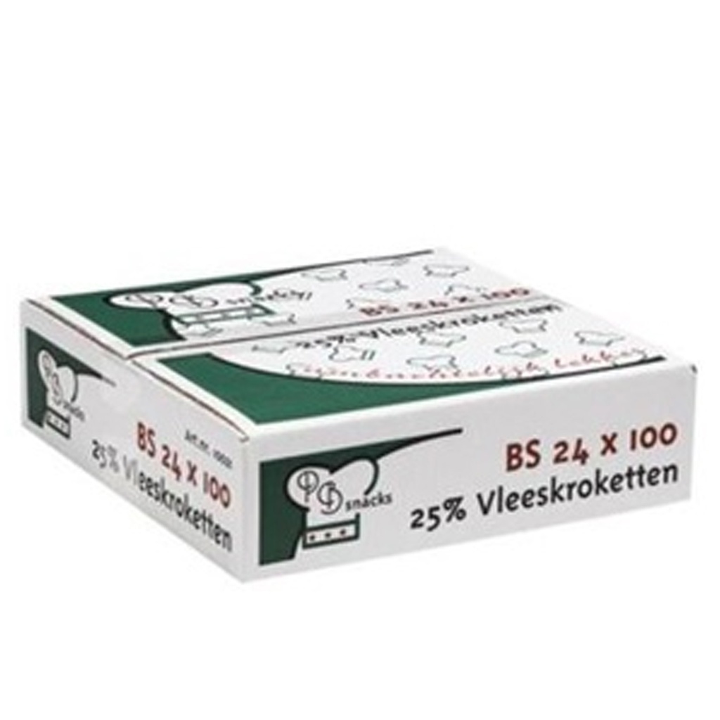 Vleeskroketten 10% PB Snacks 24 x 100 gr