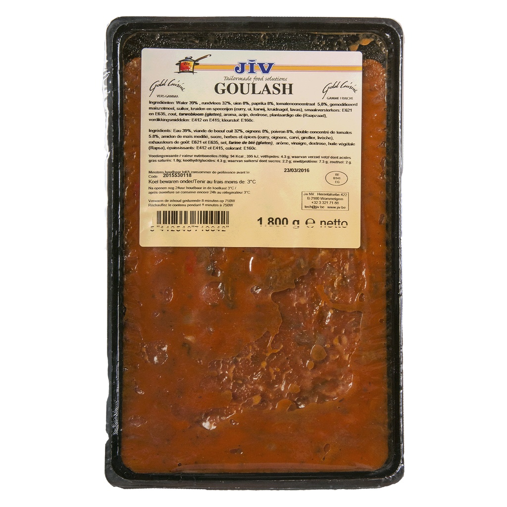 Goulash Runds Vacuum JIV Bak 1,8 kg