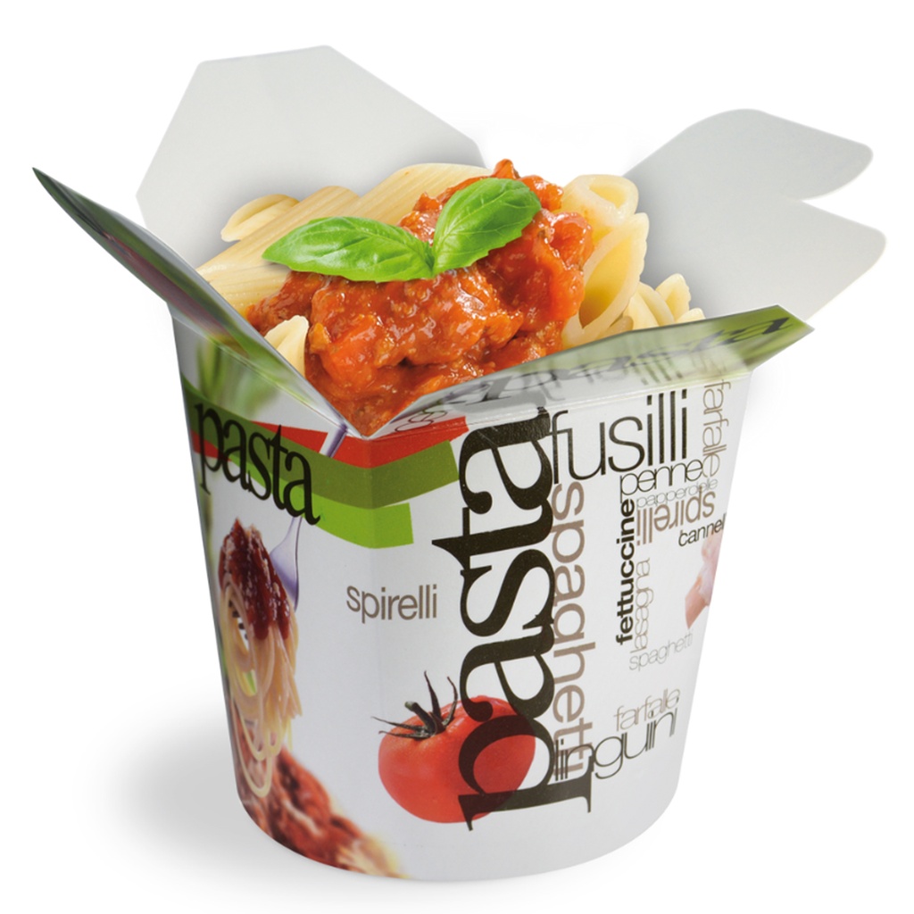 F23 Pastabeker Bedrukt 750 ml Large Smiling Cook 50 st