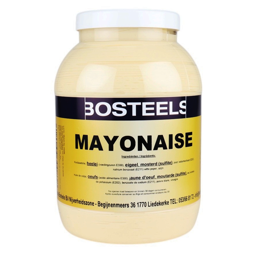 Mayonaise 80% Pure Pet  3 L Bosteels