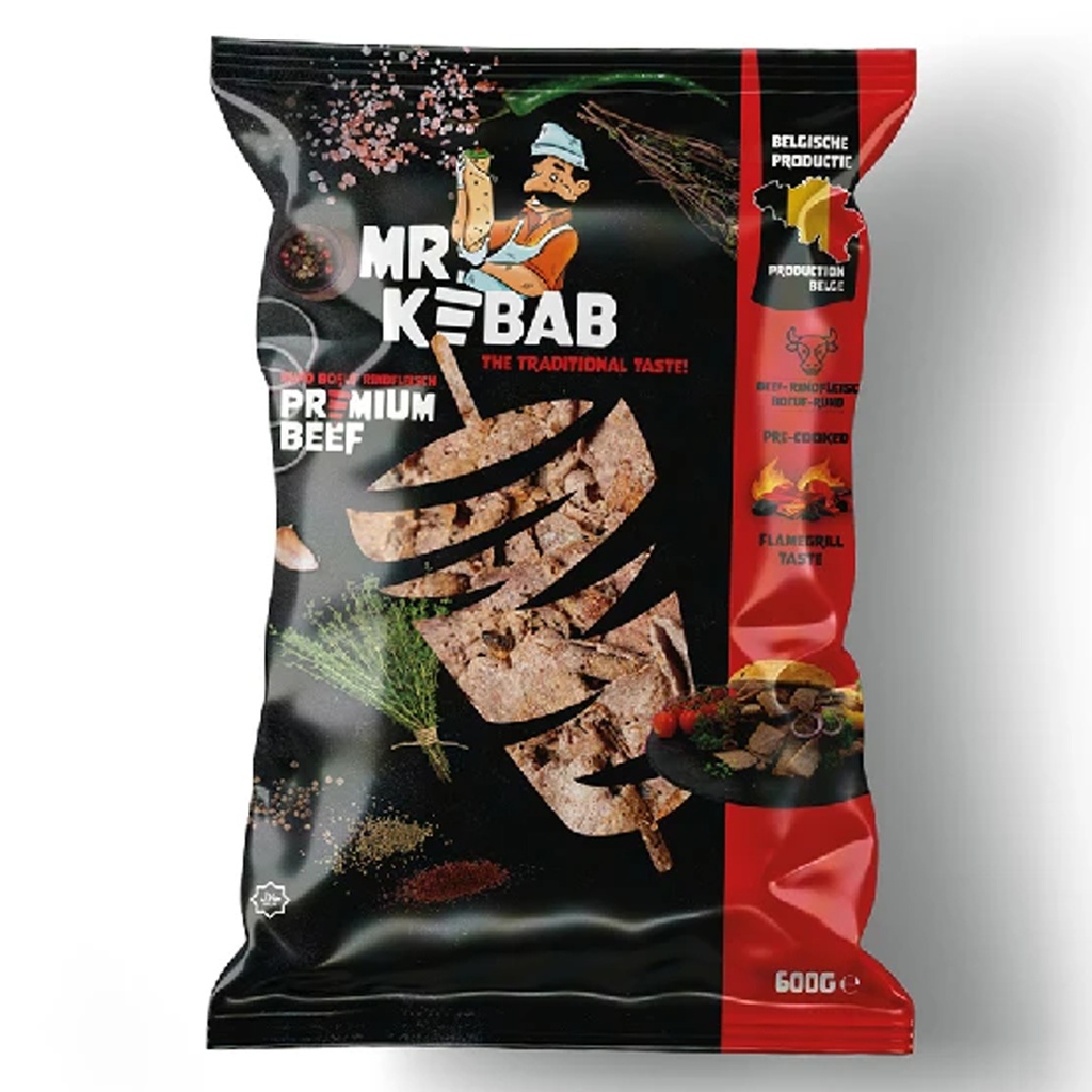 Kebab Premium Beef Runds Mr Kebab 1 kg