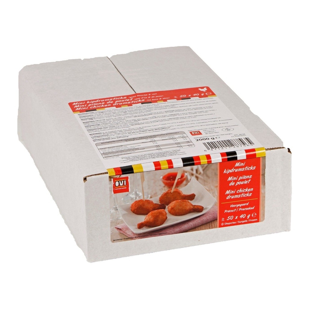Mini Kipdrumstick Voorgegaard Ovi  /- 2 kg