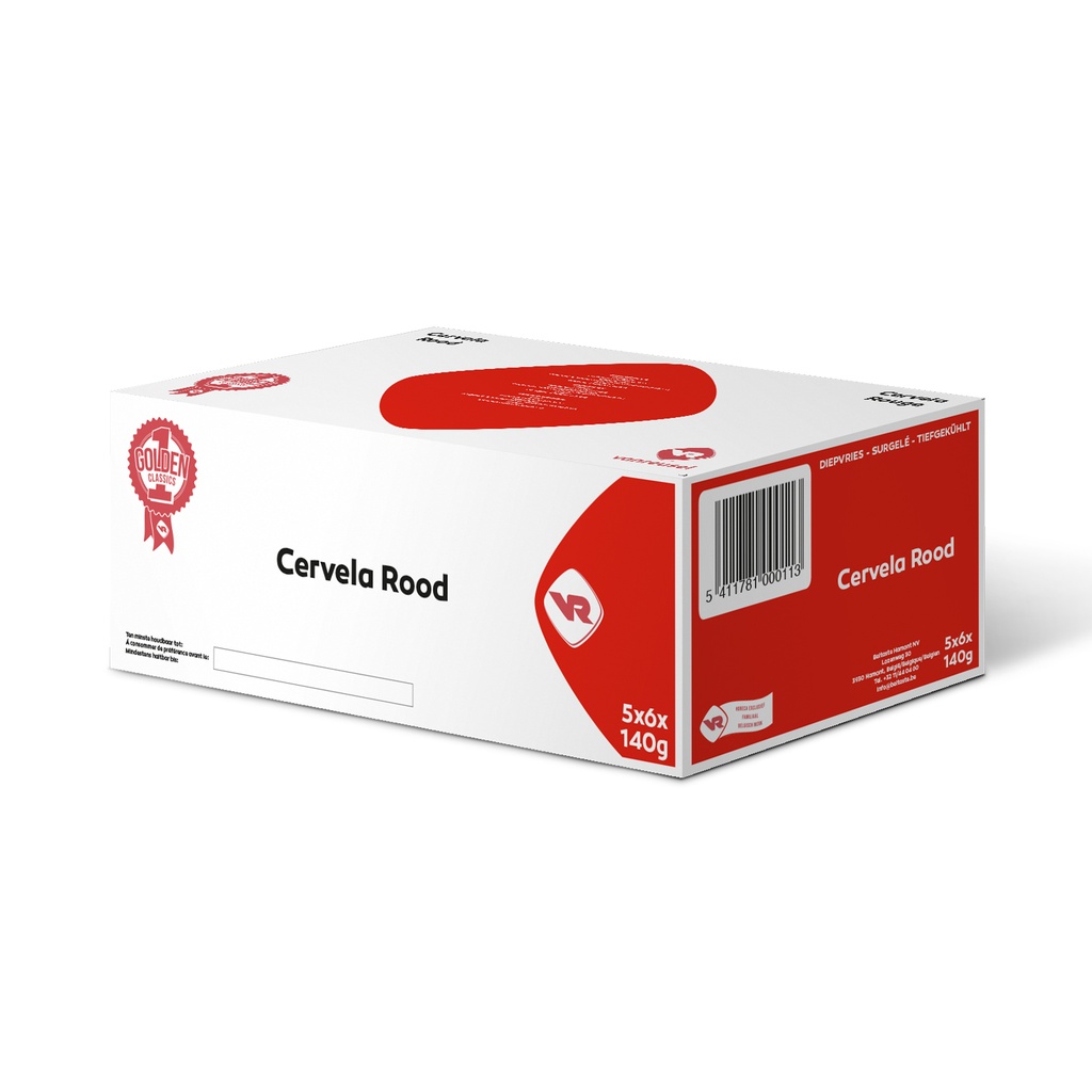 Cervela Rood Vanreusel 5 x 6 x 140 gr