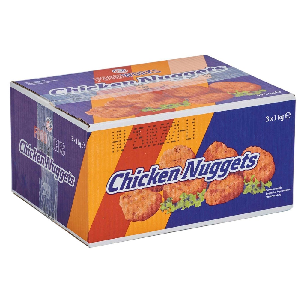 Kip Nuggets Foodworks / Bakx 3 x 1 kg 