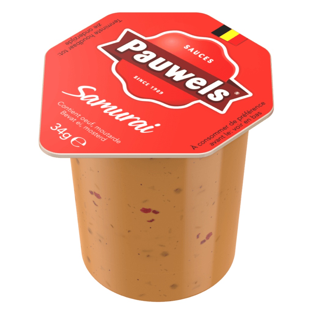 Samurai Portions Cups Pauwels 120 x 34 gr