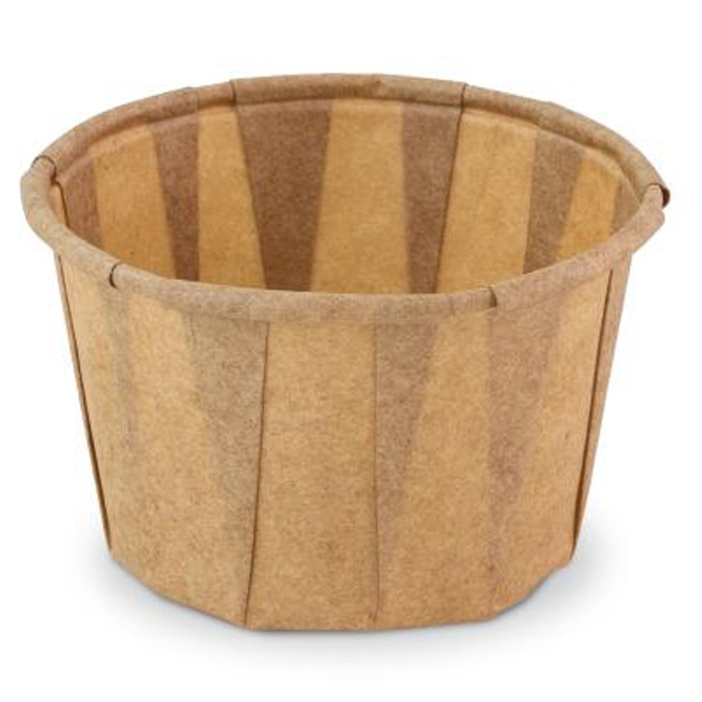 Bakje Papier Bruin Rond 60ml Sier 200 st