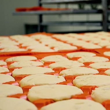 Deegbollen voor Luikse Wafels Belgaufra 130 x 130 gr