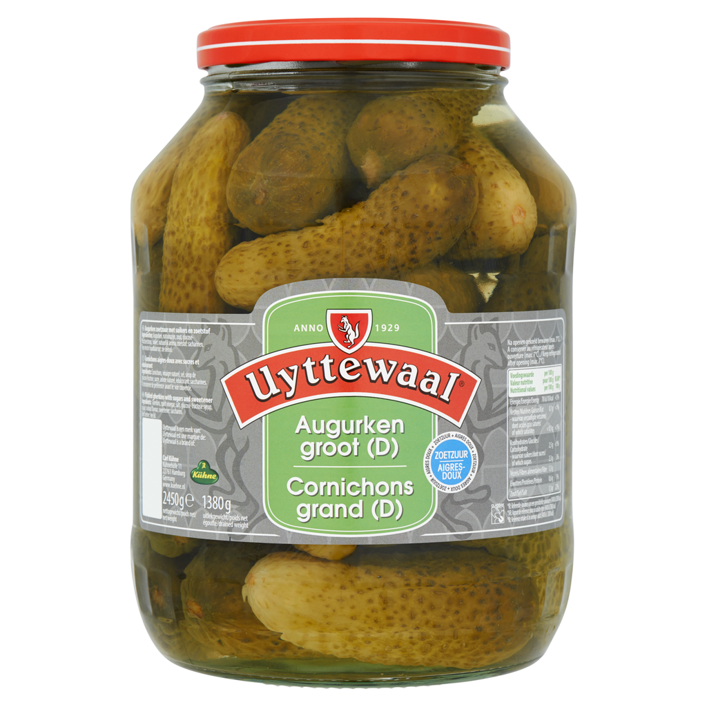Cornichons Extra Grands Uyttewaal Bocal 2,45 L
