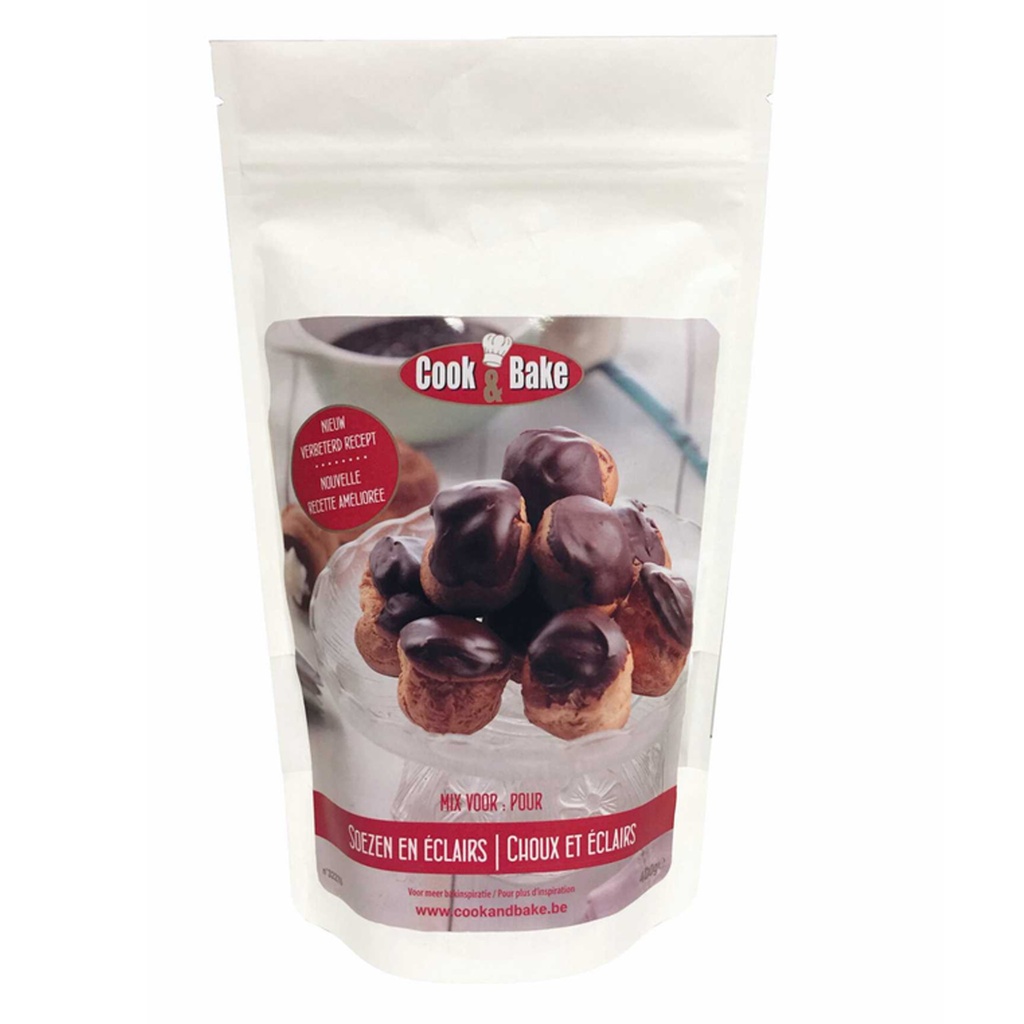 MIX ALL-IN POUR POCHETTES ET ECLAIRS COOK&BAKE 400GR