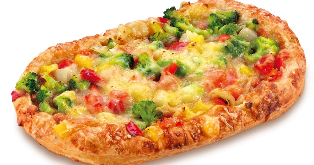 10008 Vegetarische Pizza met groenten Diversi Foods 200 gr