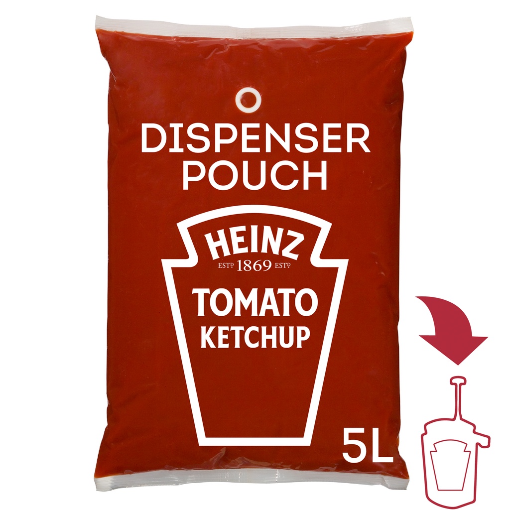 Tomaten Ketchup Heinz Bag 3 x 5 L
