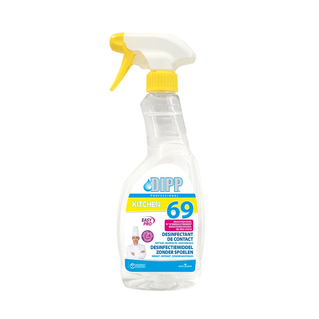 Desinfect. Vloeistof Keuken Dipp (69) Spray 750 ml