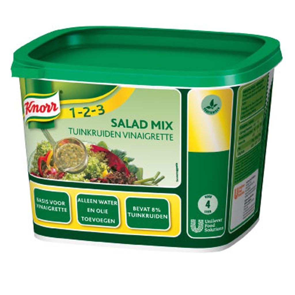Tuinkruiden Vinaigrette Salade Mix 1-2-3 Knorr 500 gr