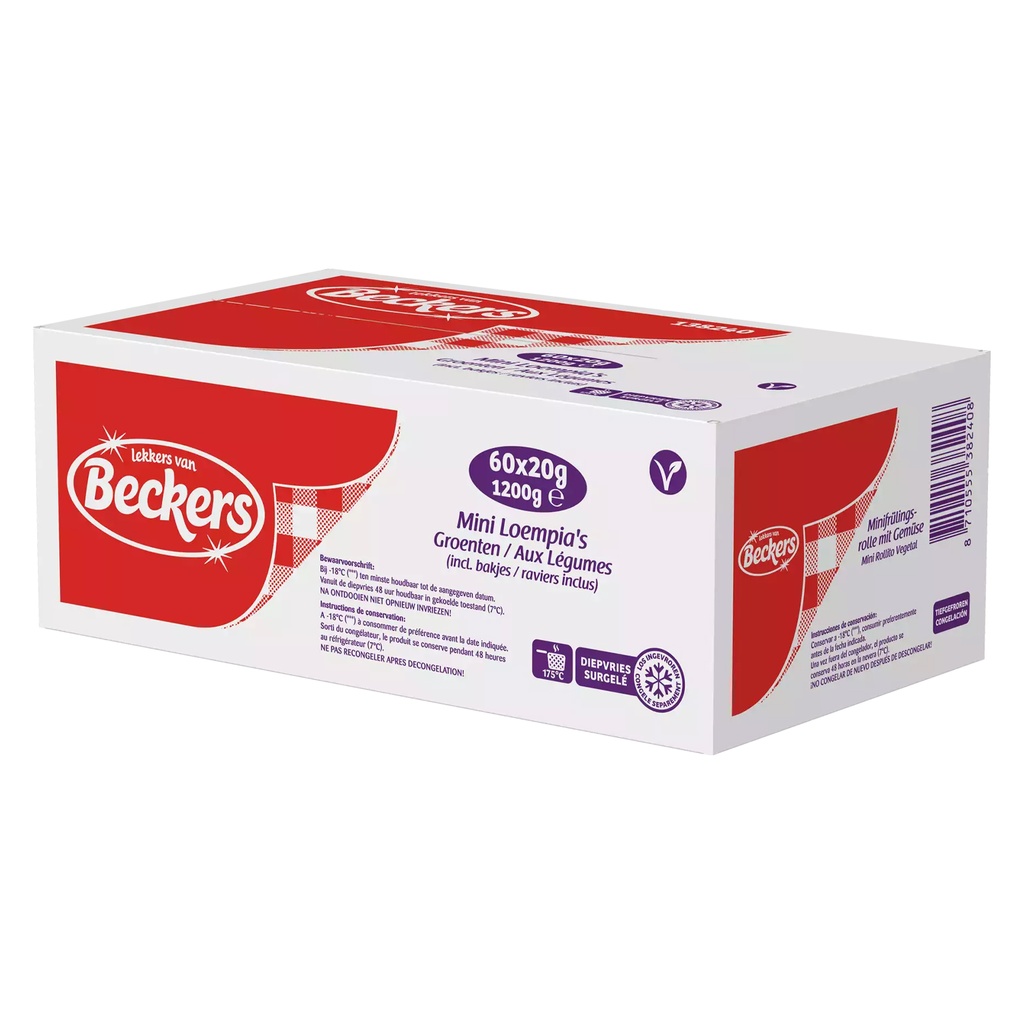 Mini Loempia Groenten Beckers 50+10 x 20 gr