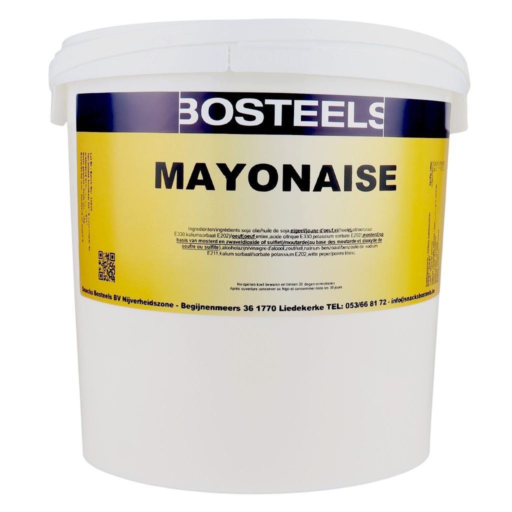 Mayonaise 80% Pure Bosteels Emmer 10 L