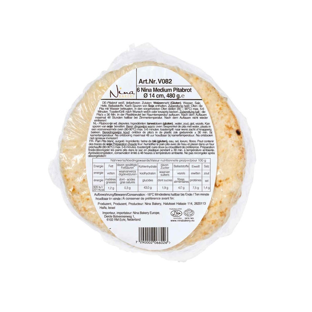 Pitta Brood 14 cm House +- 85 gr  15 x 5 st