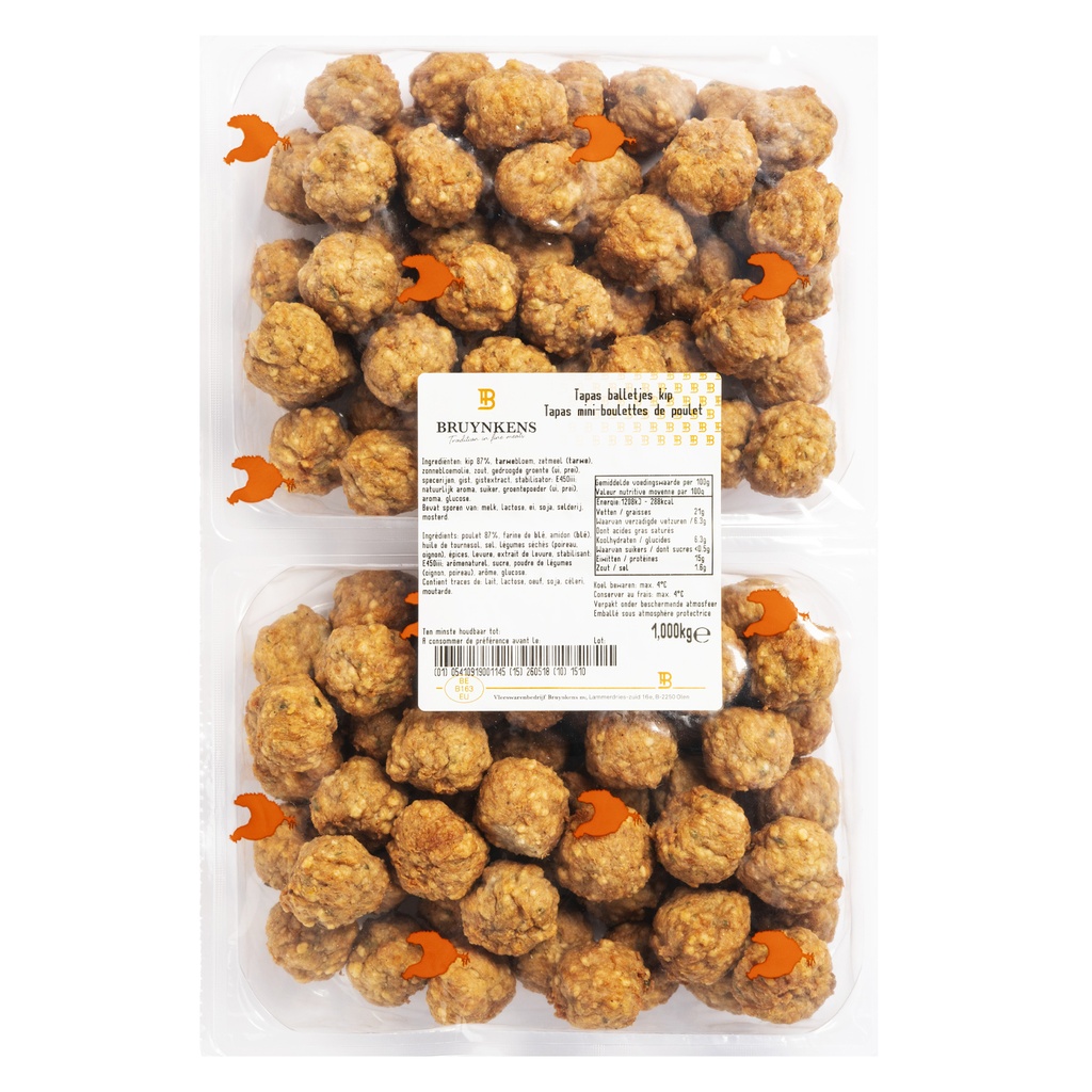 Tapas Balletjes Kip Bruynkens 1 kg