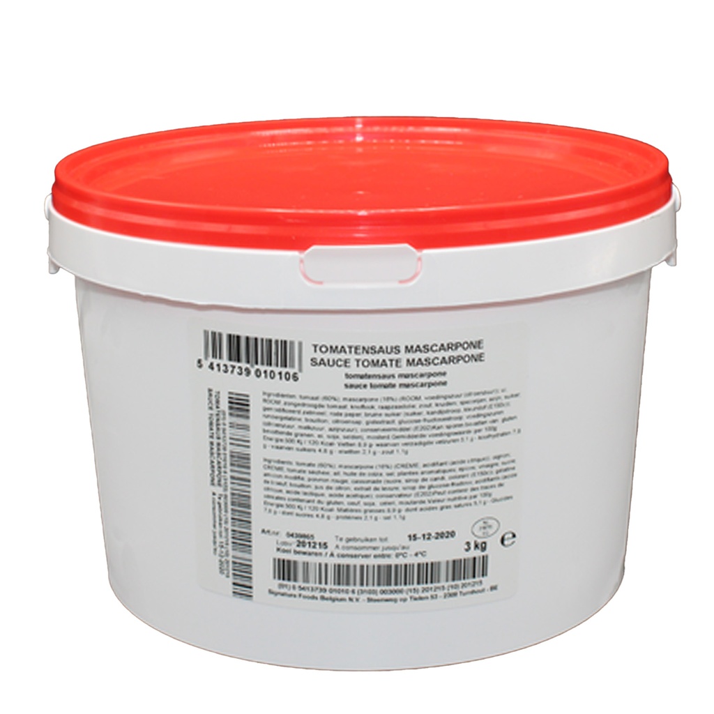 Tomaten Saus Mascarpone Hamal Emmer 3 kg