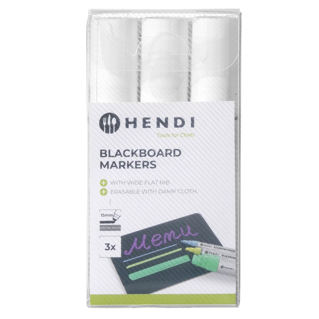 Krijtstift Wit Hendi 3 Witte Stiften 