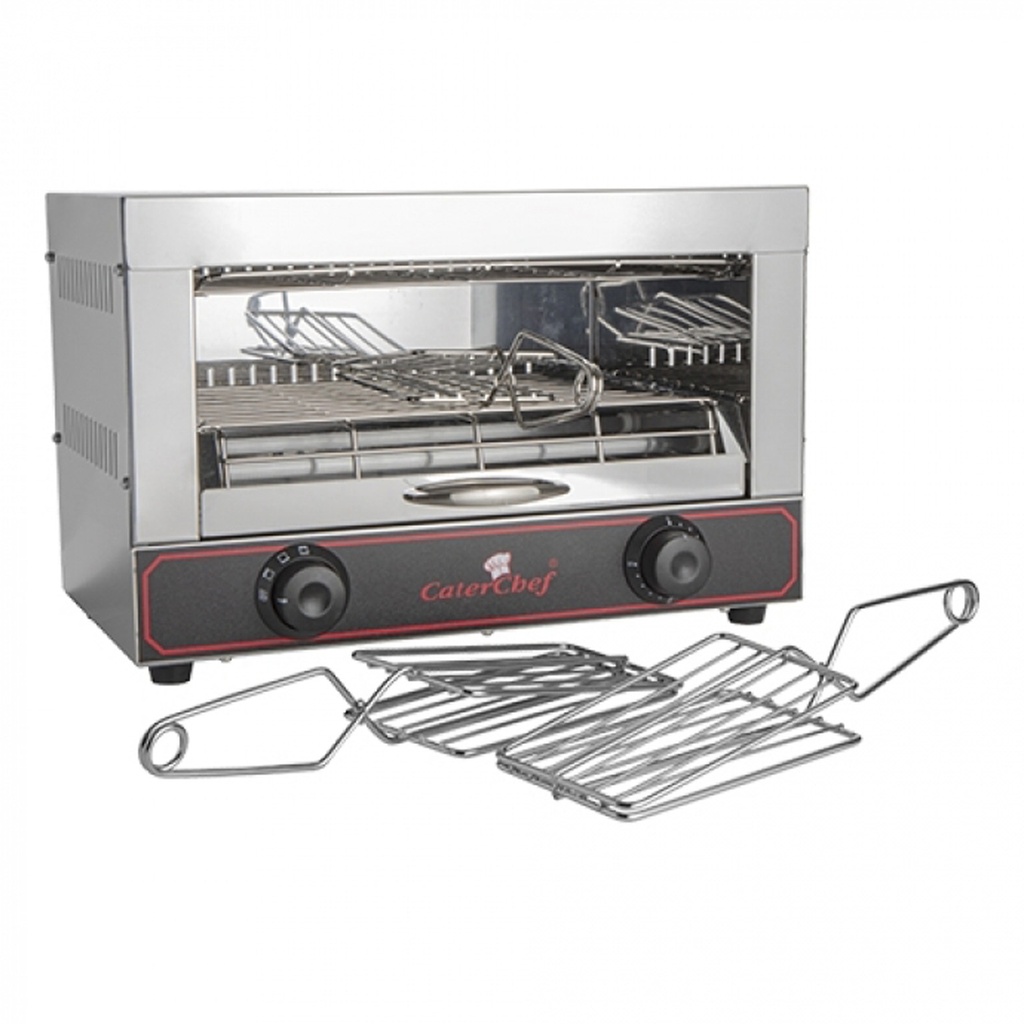 Tosti Apparaat Rvs 3 Klemmen 1700w 44x29x30cm Caterchef Emga