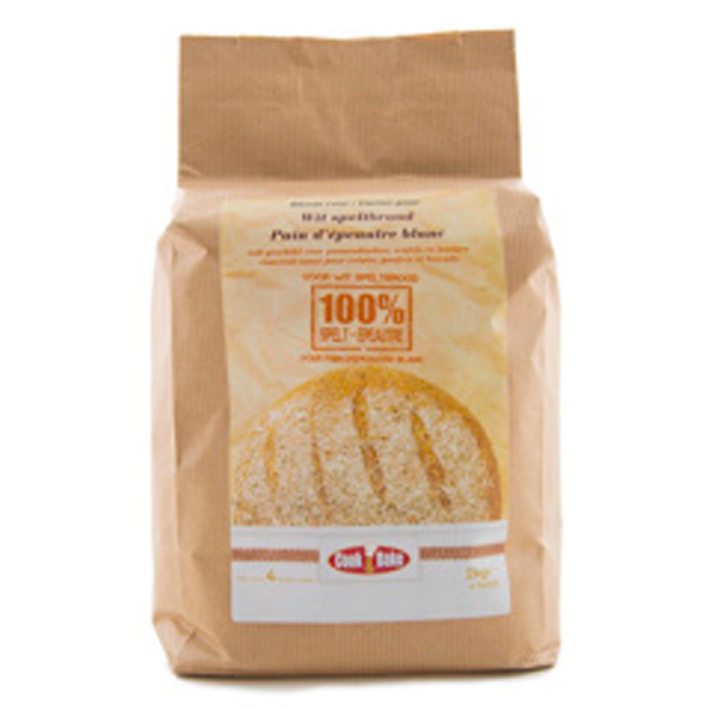 FARINE POUR PAIN D'ÉPEAUTRE BLANC 100% ÉPEAUTRE COOK&BAKE 2KG