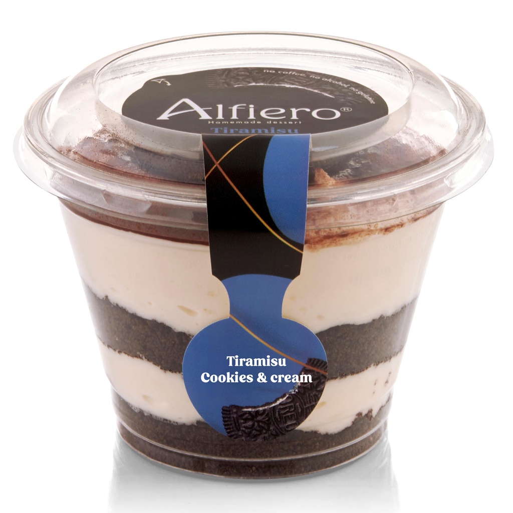 Tiramisu Cookies & Cream (Oreo) Alfiero 12 x 100 gr