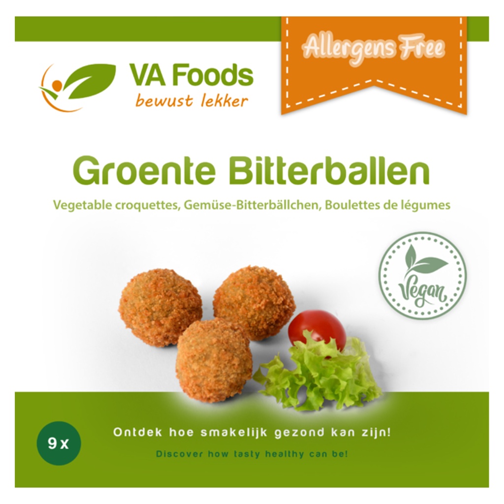 RTL Groente Bitterballen VA Foods 9 x 25 gr
