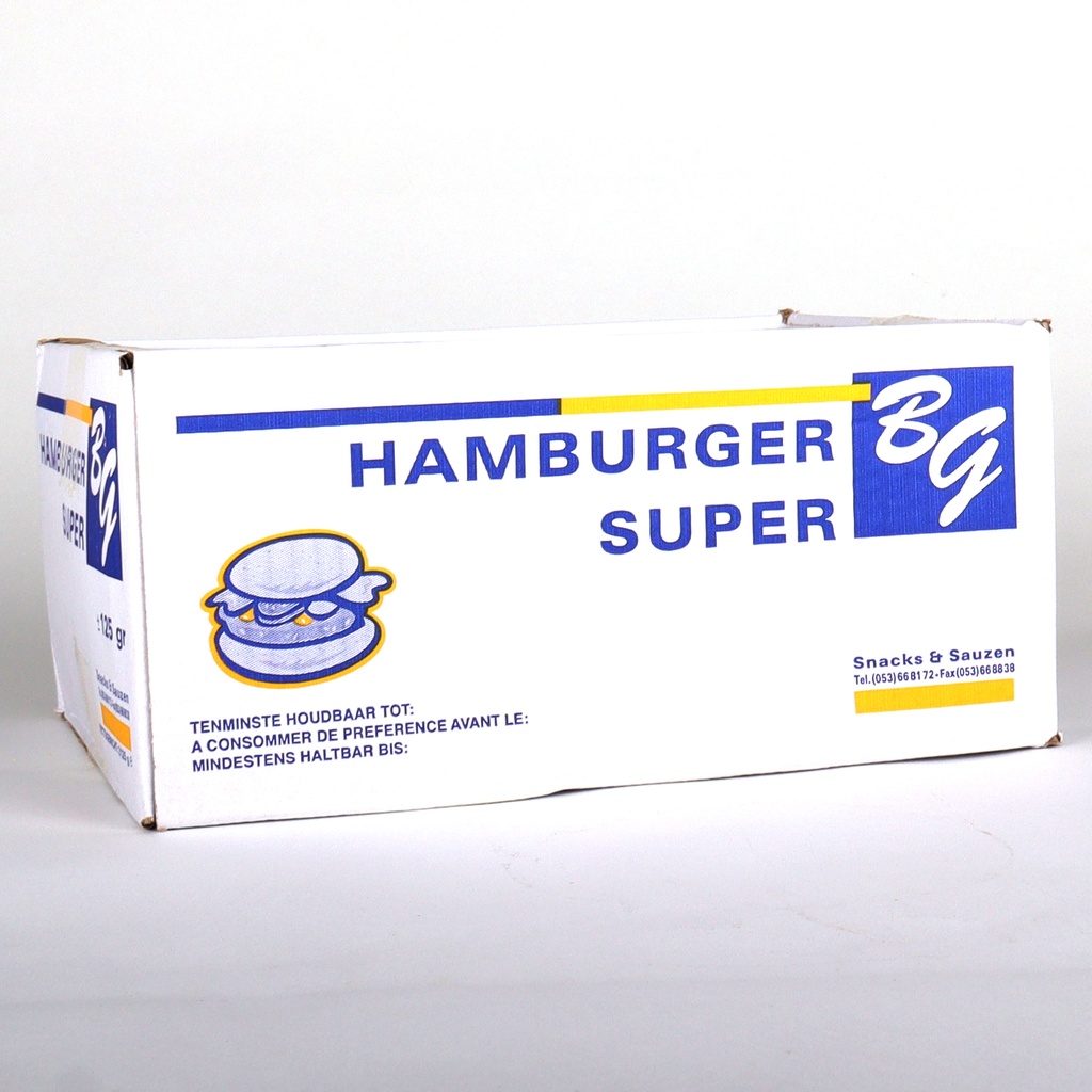 Hamburger Super 25x125gr Bosteels