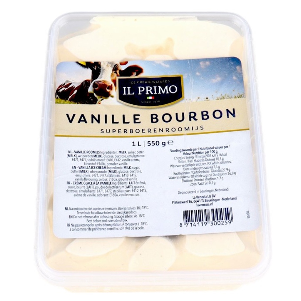 Crème glacée artisanale à la Vanille Bourbon Il Primo (Venezia) 1L