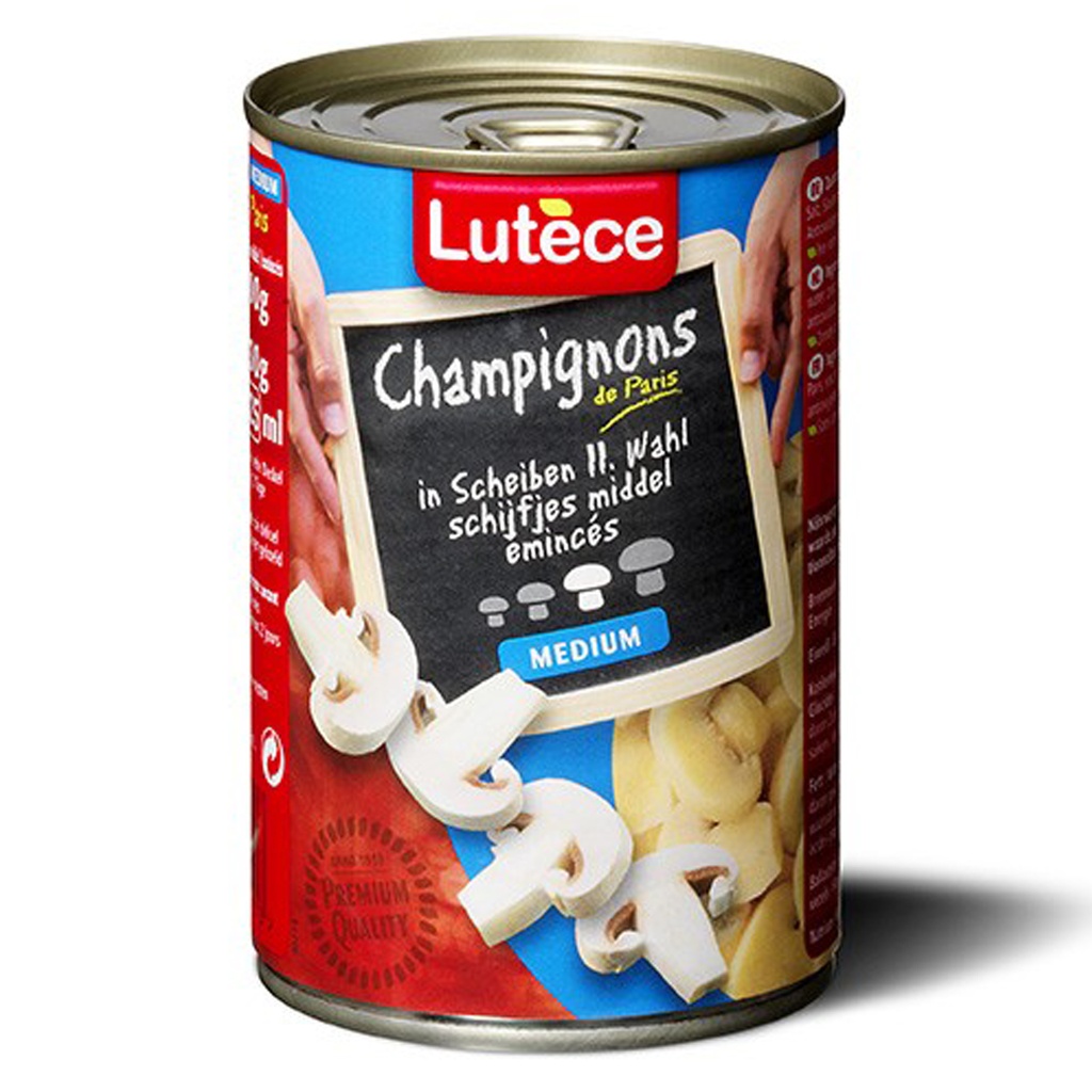 Champignons Schijf Hotel Lutece Blik 400 gr 