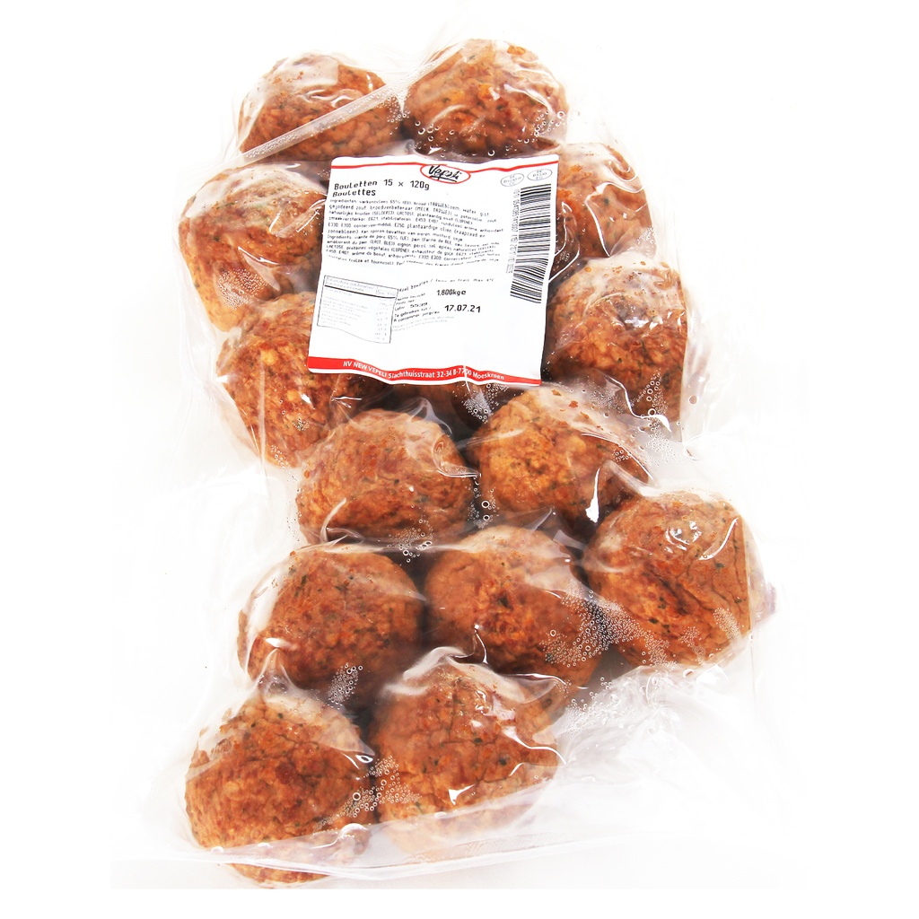 Bouletten Vers Vepeli 15 x 120 gr 