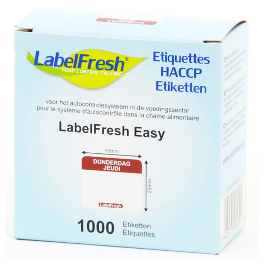 Etiketten Donderdag Easy Labelfresh 1000st 