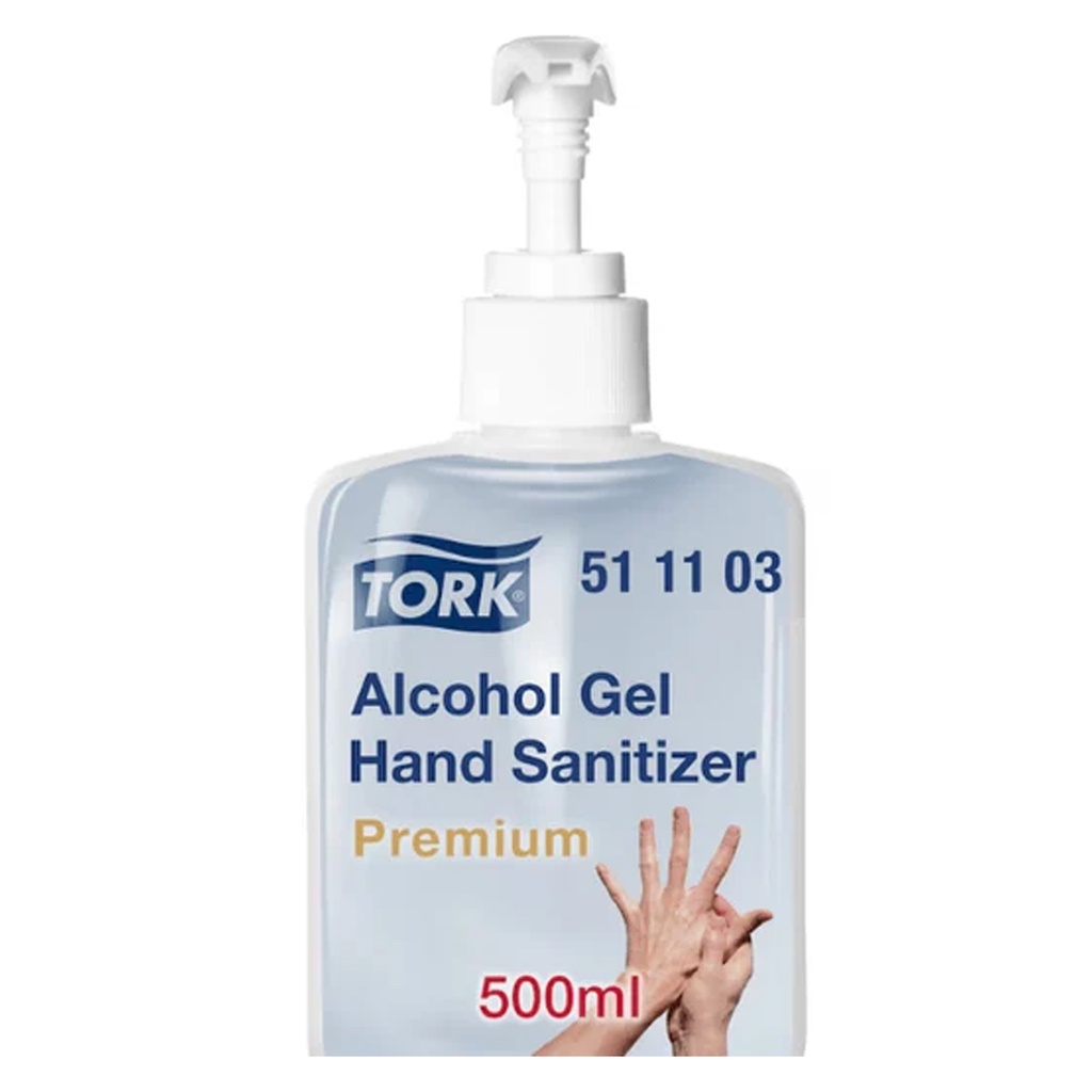 Alcohol Gel Hand Sanitizer Met Pompje Tork 500 ml