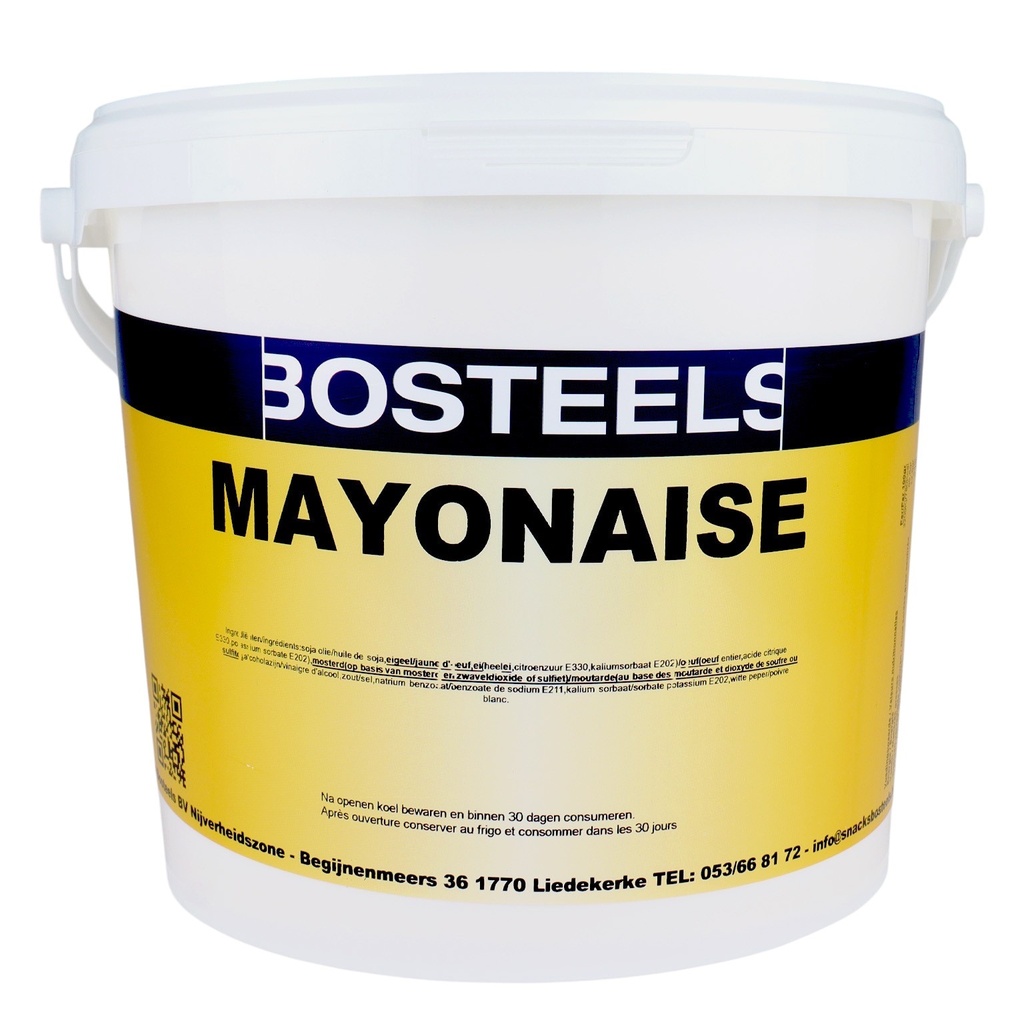 Mayonaise 80% Pure Seau Bosteels 5L