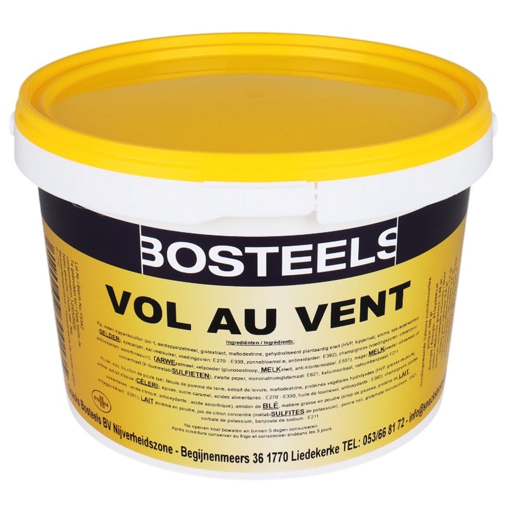 Vol Au Vent Seau 3kg Bosteels Frais
