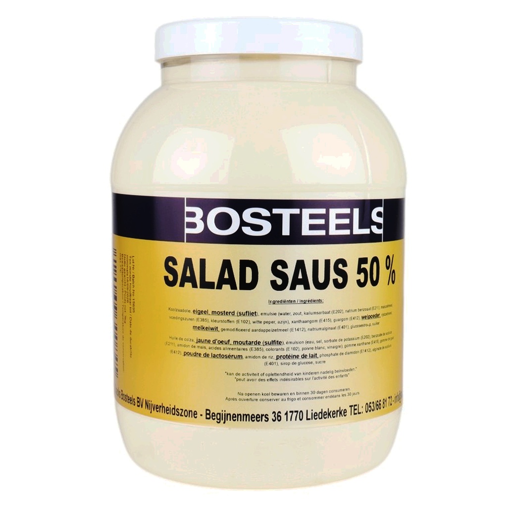 Sauce Salade 50% Pet 3L Bosteels