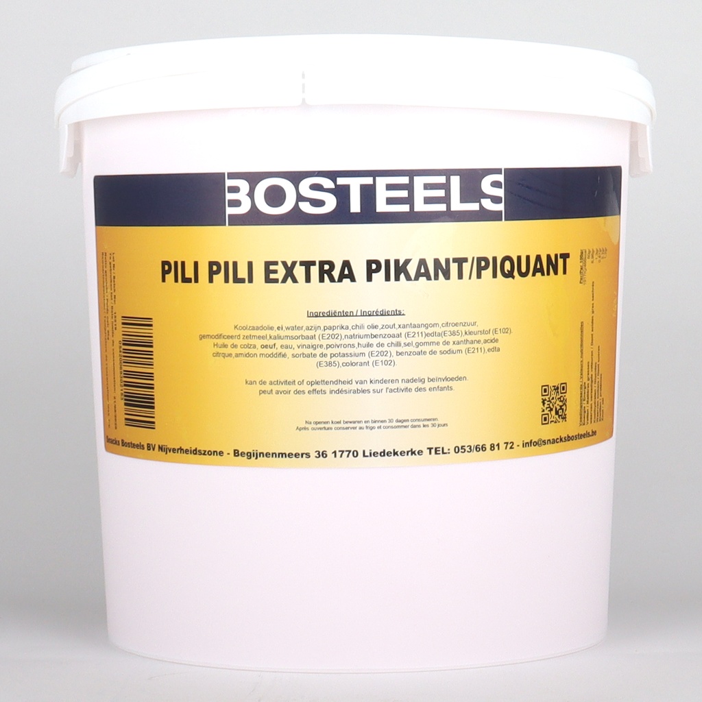 Pili Pili Extra Pikant 9kg Bosteels 